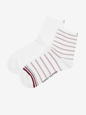Tommy Hilfiger Short Sock Preppy Ponožky 2 páry Bílá