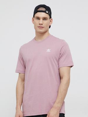 Bavlněné tričko adidas Originals HE9444 růžová barva, hladké