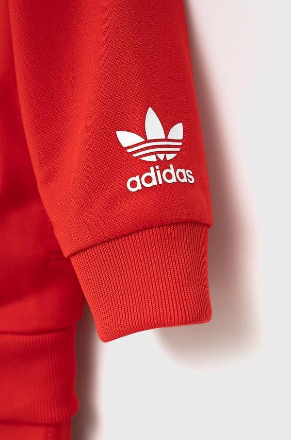 Dětská tepláková souprava adidas Originals HE6855 červená barva