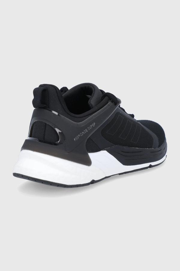Boty adidas Response Super 2.0 černá barva, na plochém podpatku