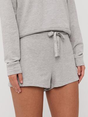 Pyžamové šortky Calvin Klein Underwear dámské, šedá barva