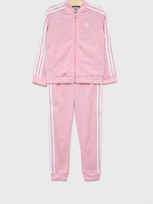 Dětská tepláková souprava adidas Originals HC9443 růžová barva