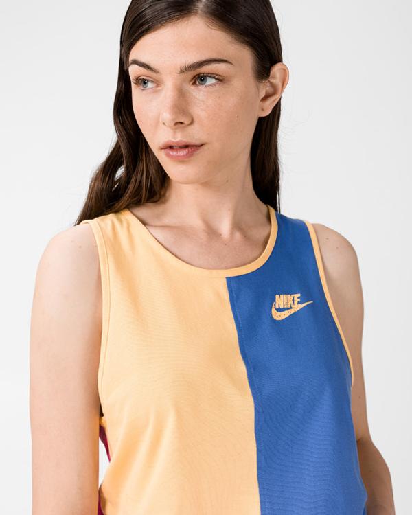 Nike Sportswear Icon Clash Tílko Modrá Žlutá
