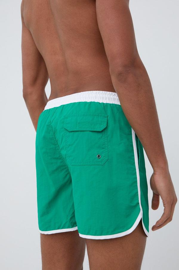 Plavkové šortky Karl Kani zelená barva
