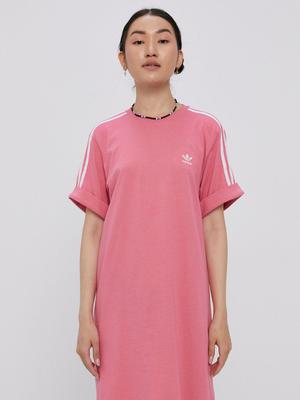 Šaty adidas Originals H35503 růžová barva, mini, jednoduché