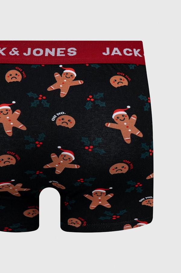 Boxerky a ponožky Jack & Jones černá barva