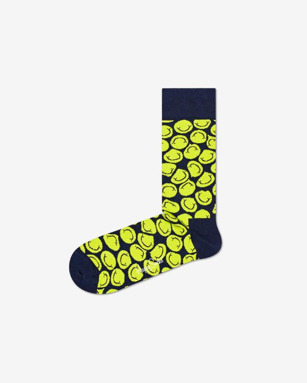 Happy Socks Twisted Smile Ponožky Modrá Žlutá