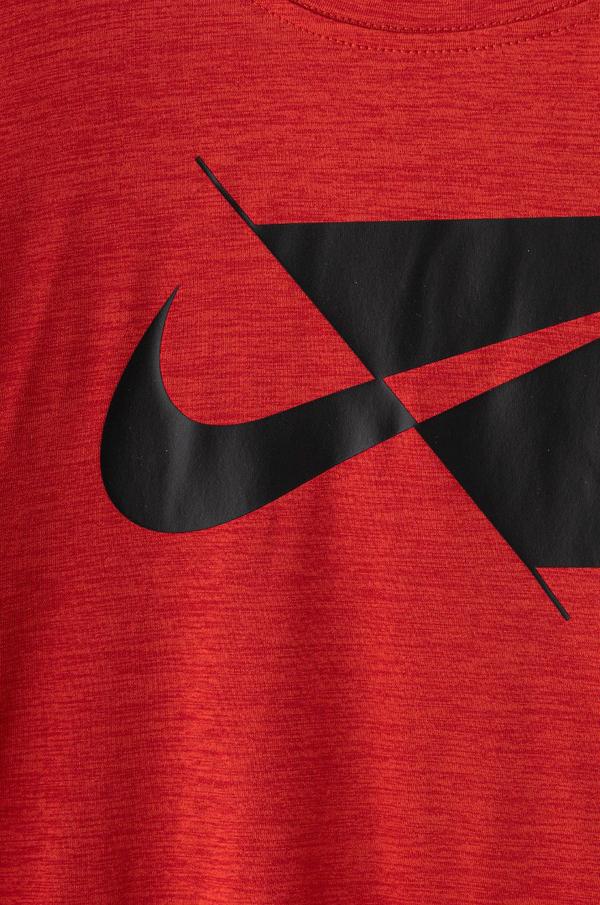 Dětské tričko Nike Kids červená barva, s potiskem