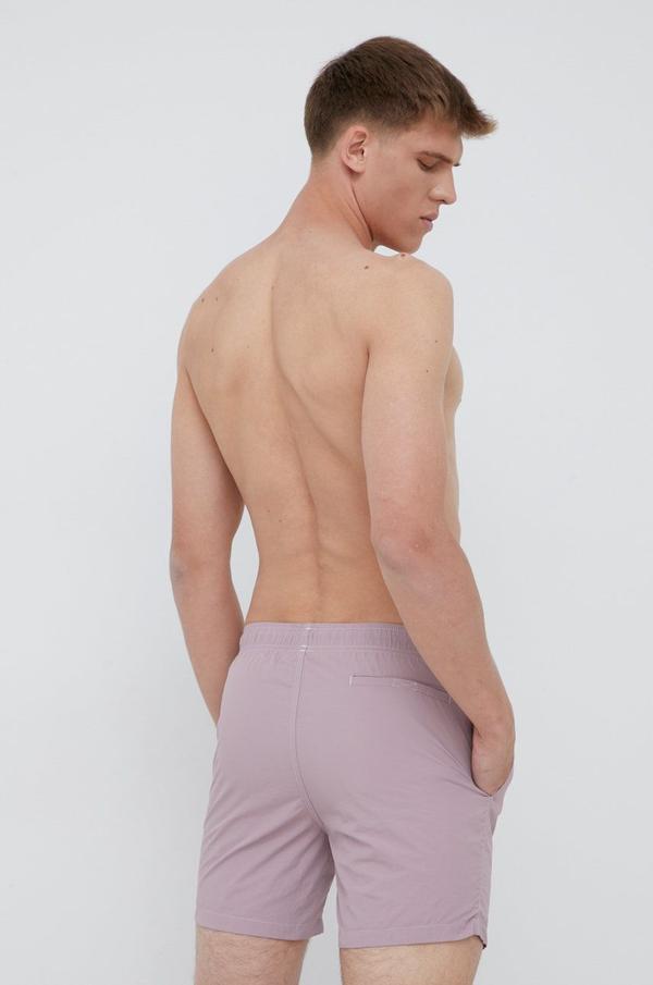 Plavkové šortky Napapijri fialová barva