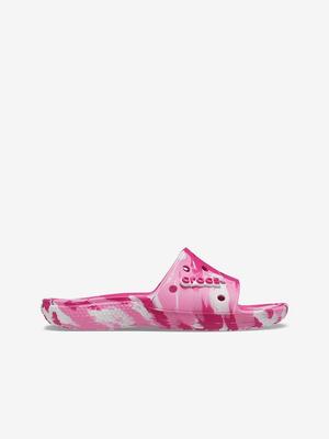 Crocs Marbled Slide Pantofle Růžová