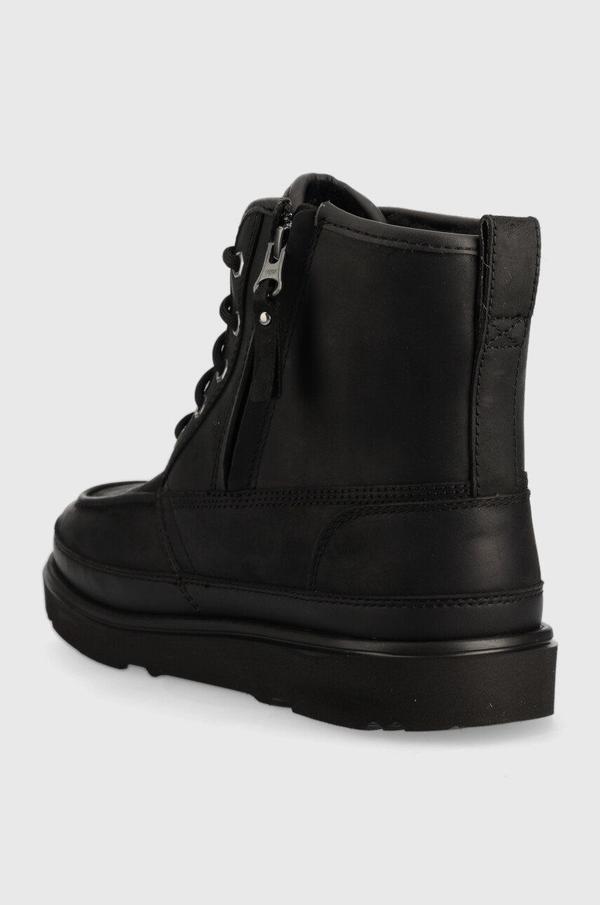 Kožené boty UGG M Neumel High pánské, černá barva