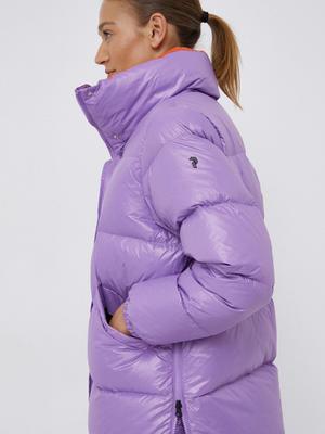 Péřová bunda Peak Performance dámská, fialová barva, zimní