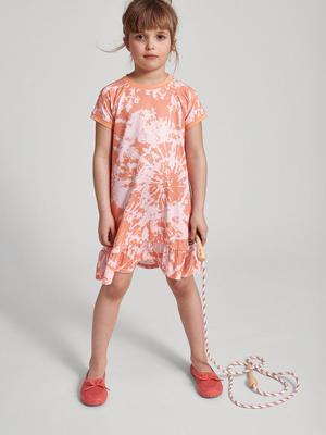 Dívčí šaty Reima Tuulonen oranžová barva, mini, oversize
