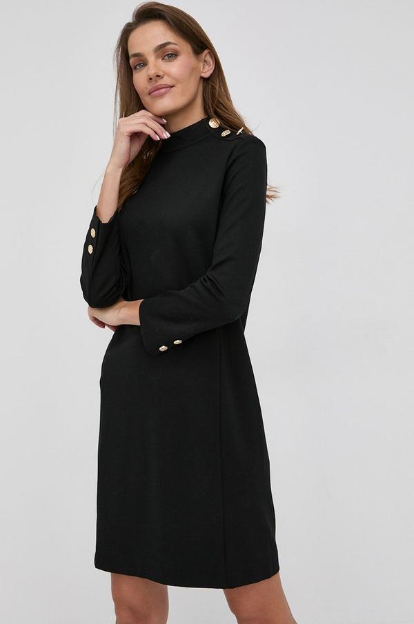 Šaty Marella černá barva, mini, jednoduchý