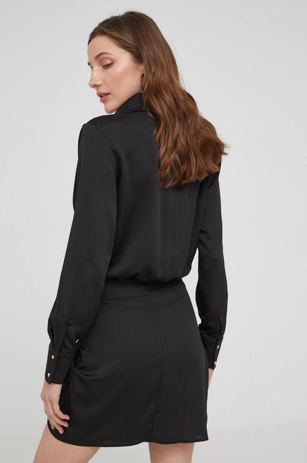 Šaty Answear Lab černá barva, mini, áčková