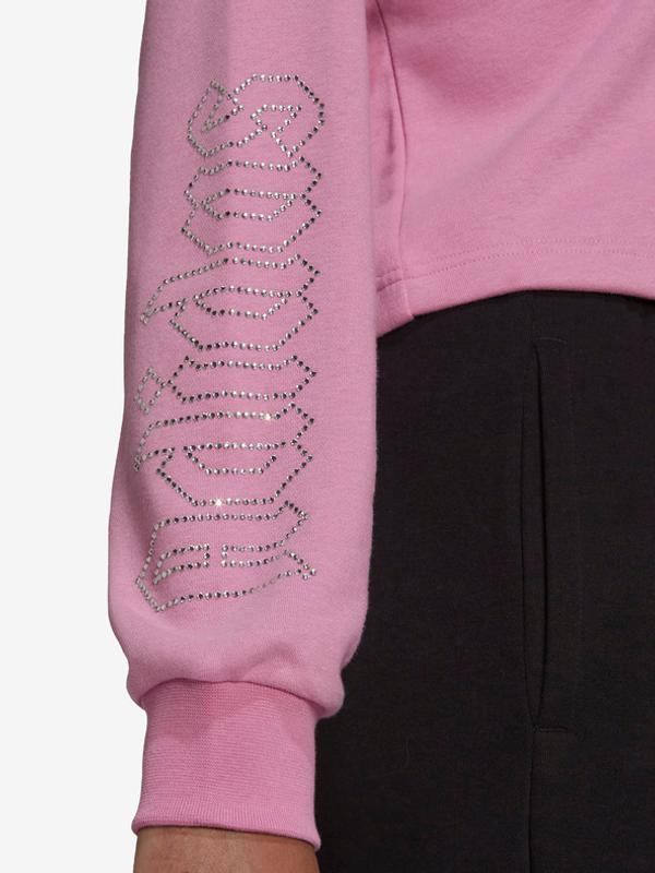 adidas Originals Slouchy Crop top Růžová