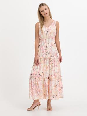 Vero Moda Hannah Foil Šaty Růžová Bílá