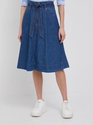 Džínová sukně Lauren Ralph Lauren mini, áčková