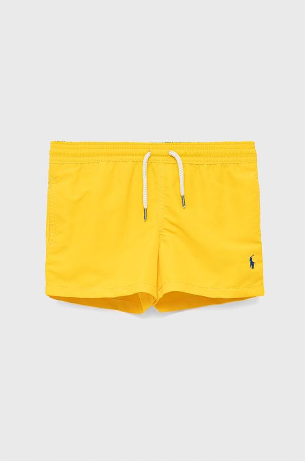 Dětské plavkové šortky Polo Ralph Lauren žlutá barva
