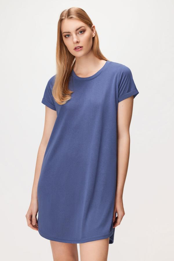 Tričkové šaty Tina modré S Cotton On