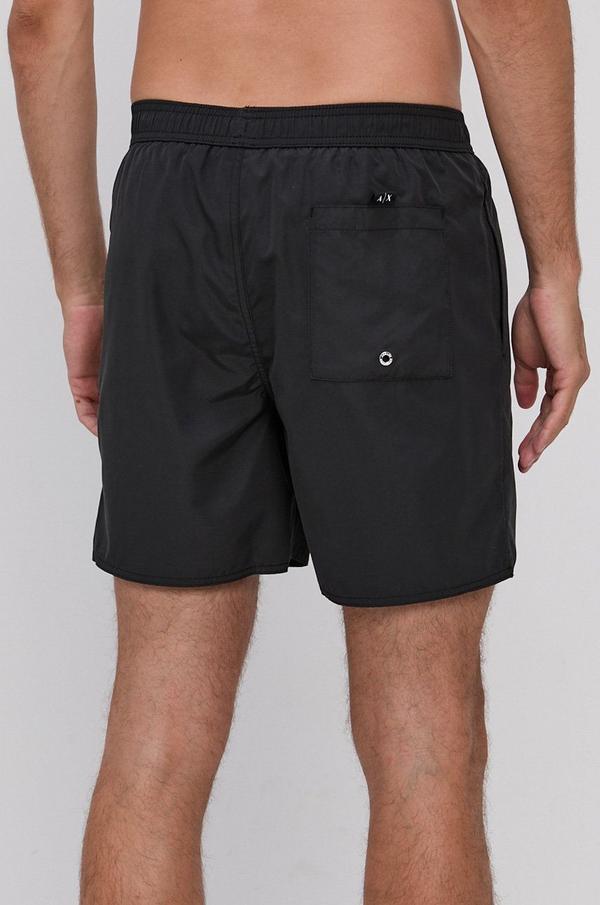 Plavkové šortky Armani Exchange černá barva