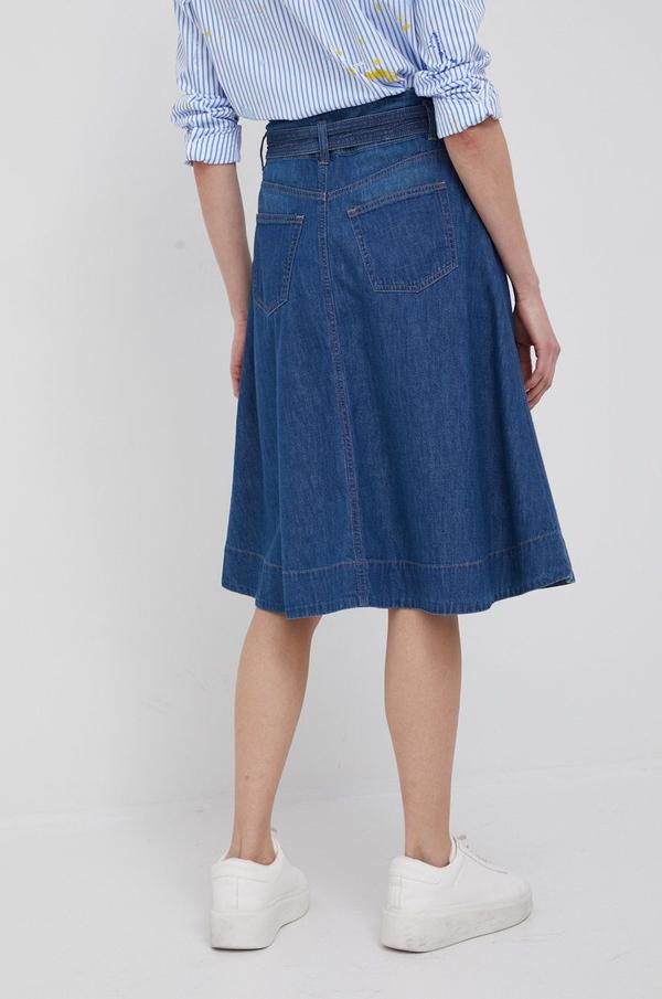 Džínová sukně Lauren Ralph Lauren mini, áčková