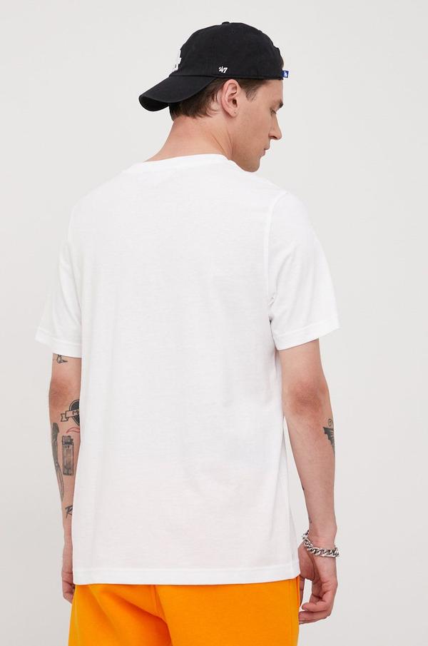 Bavlněné tričko adidas Originals Adicolor HE9510 bílá barva, s potiskem
