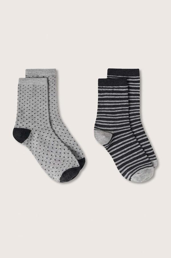 Dětské ponožky Mango Kids Spot (2-pack) šedá barva