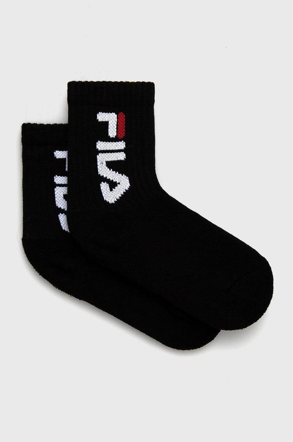 Dětské ponožky Fila (2-pack) černá barva
