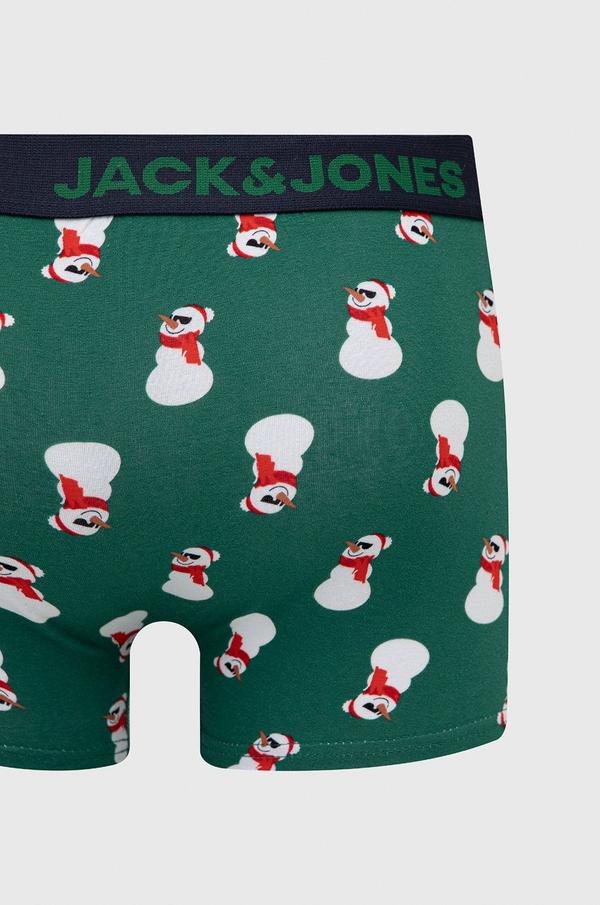 Boxerky a ponožky Jack & Jones zelená barva