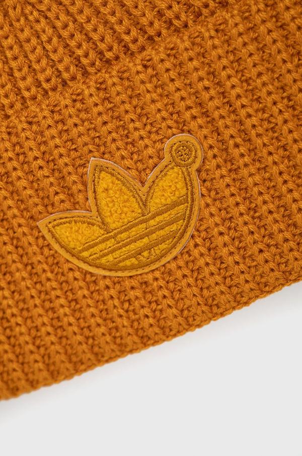 Čepice z vlněné směsi adidas Originals H25289.M oranžová barva,
