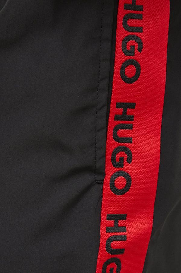 Plavkové šortky HUGO černá barva