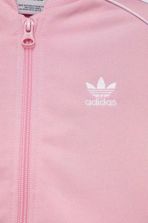 Dětská tepláková souprava adidas Originals HC9443 růžová barva
