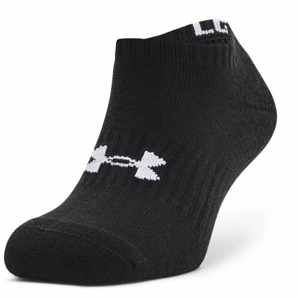 Unisex ponožky Under Armour Core No Show 3 páry  Black  L (41-46)