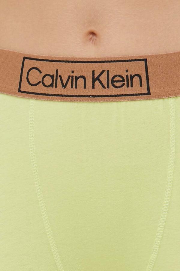 Pyžamové šortky Calvin Klein Underwear dámské, žlutá barva