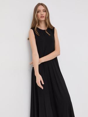 Šaty Max Mara Leisure černá barva, maxi, jednoduchý