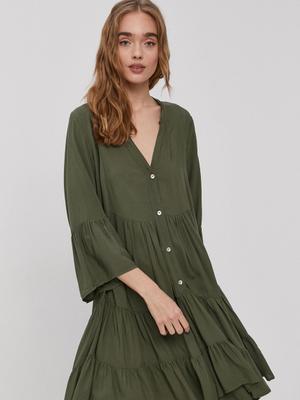 Šaty Haily's zelená barva, mini, áčkové