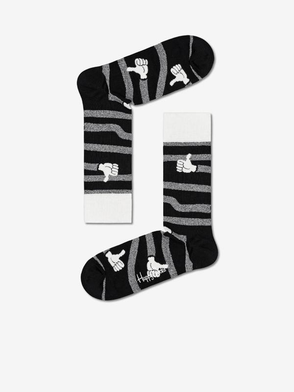 Happy Socks Ponožky 4 páry Černá