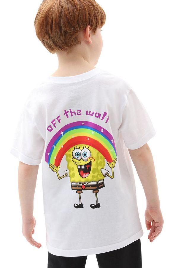 Dětské tričko Vans x Spongebob bílá barva, s potiskem