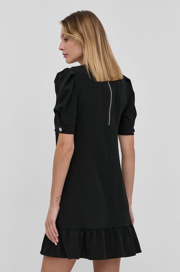 Šaty Silvian Heach černá barva, midi, jednoduchý