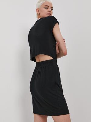 Šaty Volcom černá barva, mini, jednoduché