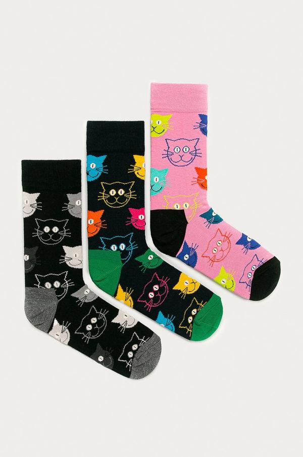 Happy Socks - Ponožky Mixed Cat (3-pack)