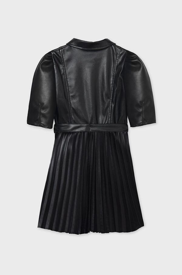 Dívčí šaty Mayoral černá barva, mini, áčkové