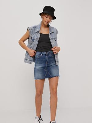 Džínová sukně Tommy Jeans mini, jednoduchá