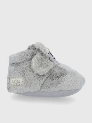 Dětské papuče UGG Bixbee Koala Stuffie šedá barva