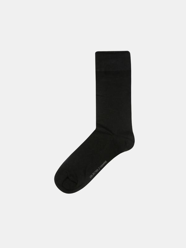 Selected Homme Cotton Ponožky 3 páry Černá