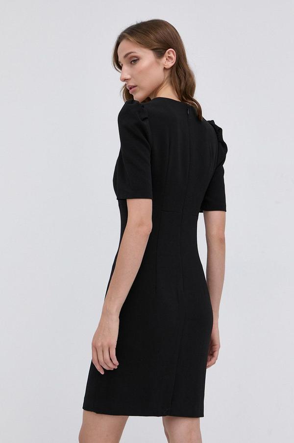 Šaty Morgan černá barva, mini, jednoduché