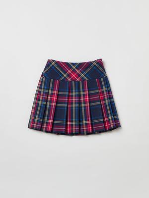 Dětská sukně OVS tmavomodrá barva, mini, áčková