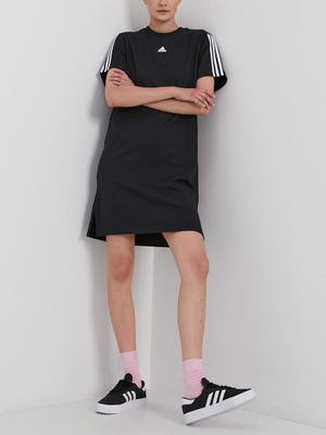 Šaty adidas GS1371 černá barva, mini, jednoduché