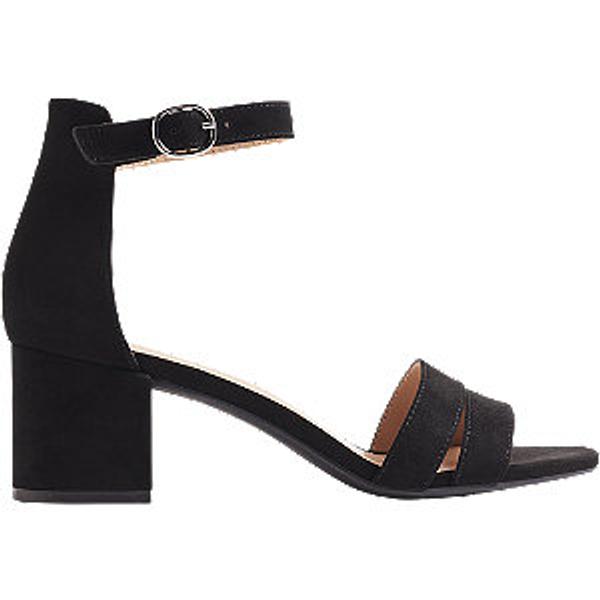 Černé sandály na podpatku Graceland